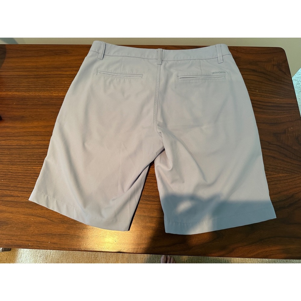 Bonobos Mens Performance Golf Shorts Light Blue Grey 33 Waist 10 Inseam Stretch - Picture 2 of 3